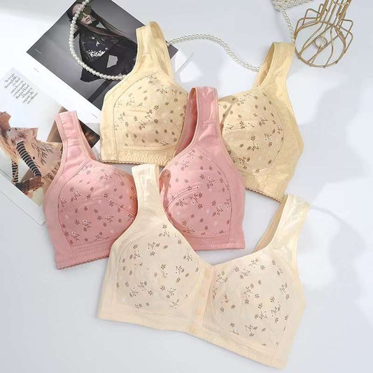 Front open button bra pack of 3